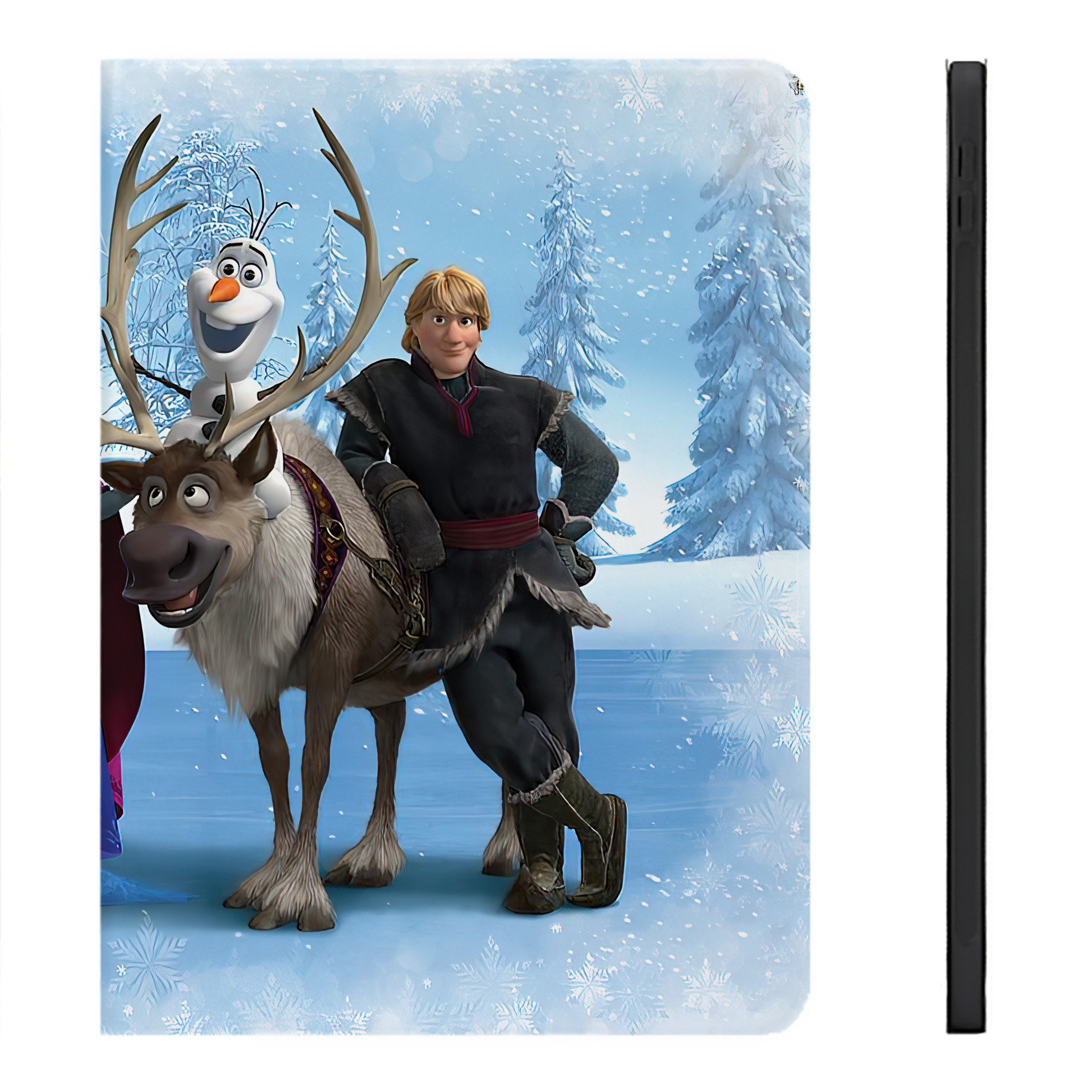 （画像用） アナと雪の女王 アンナ エルサ Frozen Anna Elsa IPadケース ペンホルダー付き ブックスタイルデザイン
